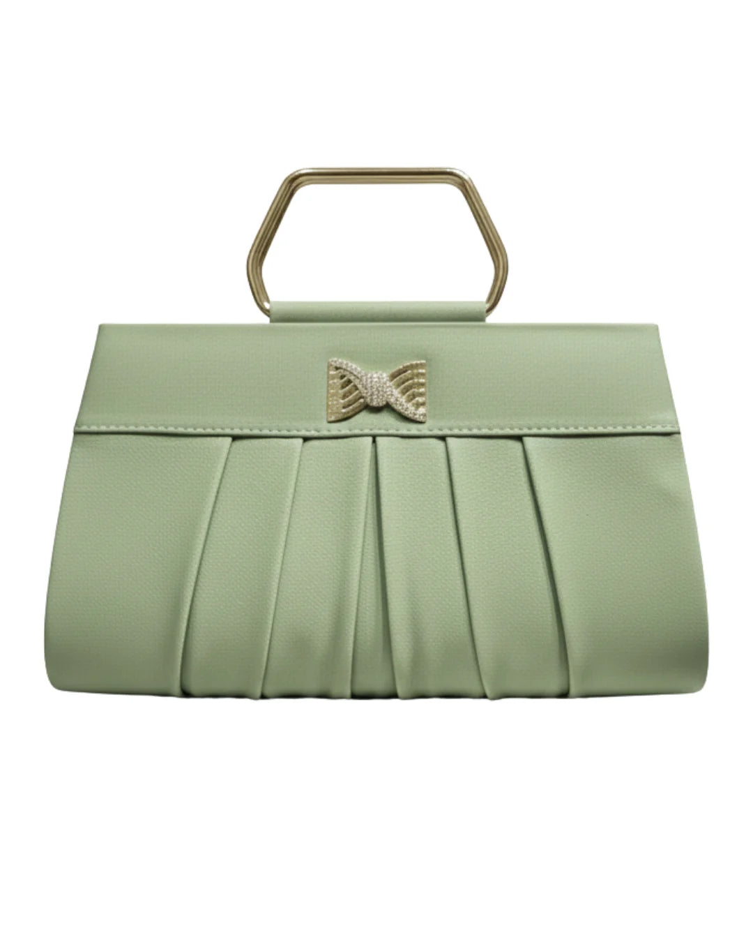 Lora Halle - Pastel Green Pleated - Designer Bag For Women – LORA