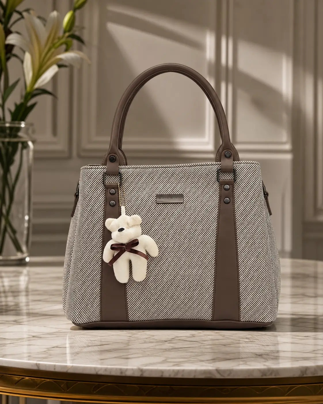 Oversized Bow Crescent Hobo Bag
