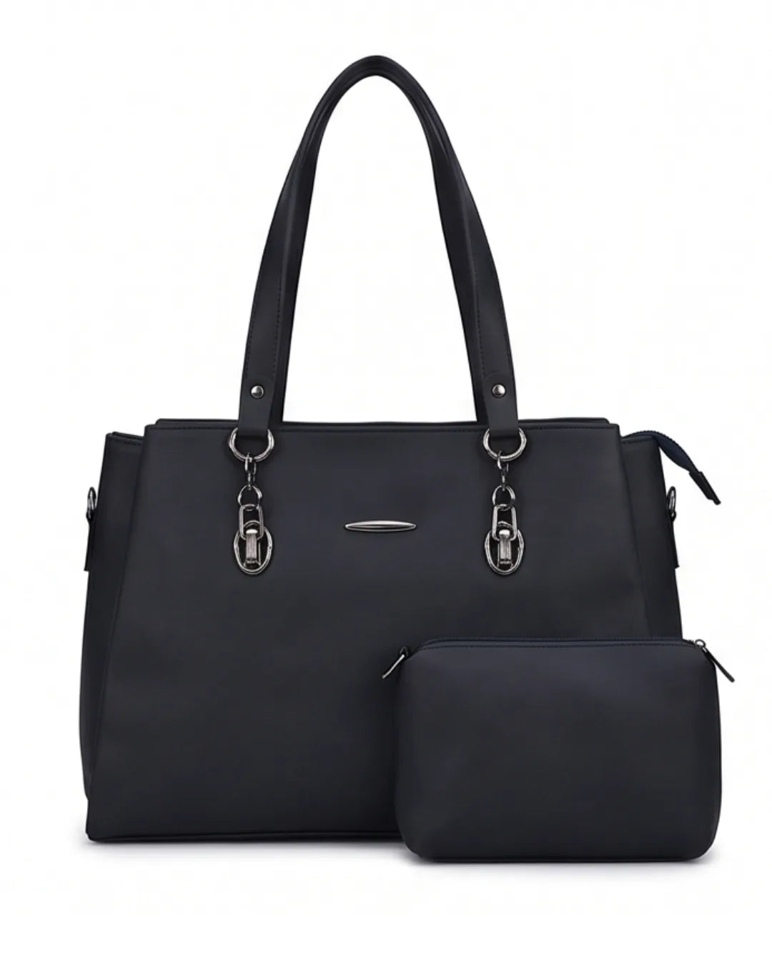 Spacious Workwear Tote Bag - Black