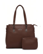 Spacious Workwear Tote Bag - Tan Brown