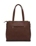 Spacious Workwear Tote Bag - Tan Brown