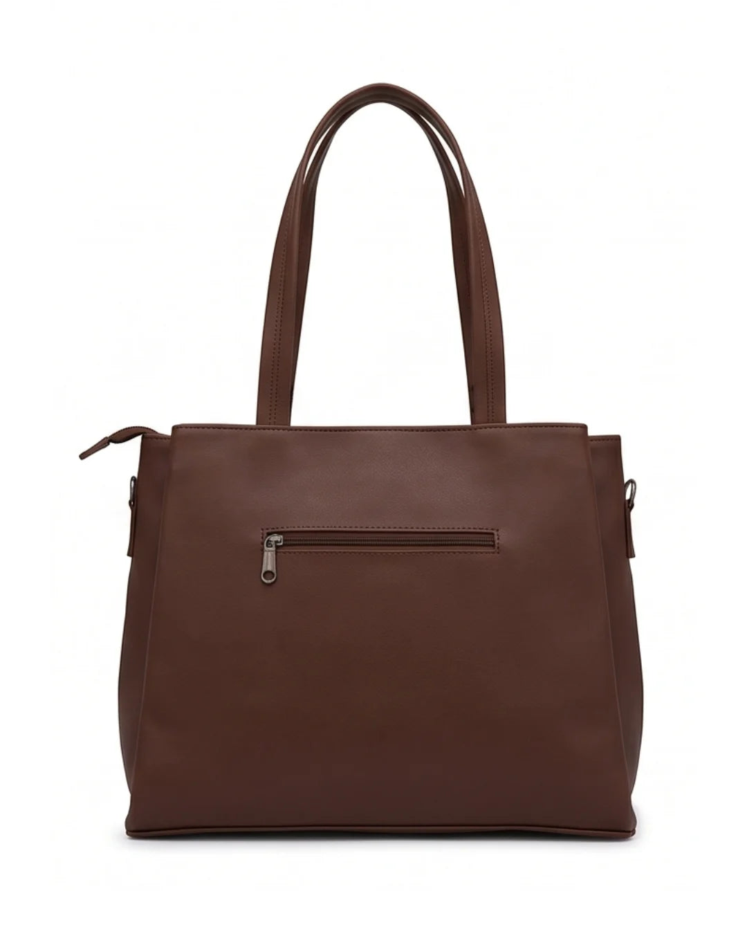Spacious Workwear Tote Bag - Tan Brown