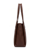 Spacious Workwear Tote Bag - Tan Brown