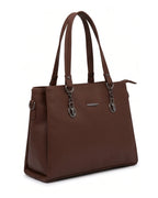 Spacious Workwear Tote Bag - Tan Brown