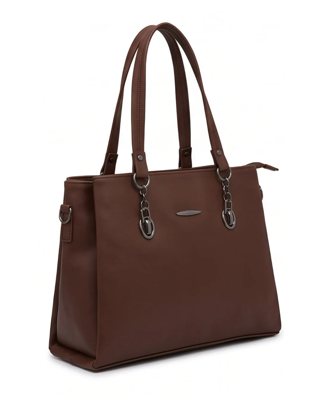 Spacious Workwear Tote Bag - Tan Brown
