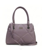 Classic Textured Purple Satchel Bag