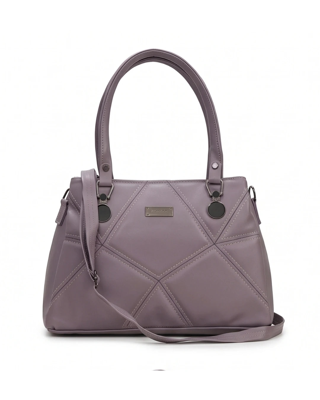 Classic Textured Purple Satchel Bag
