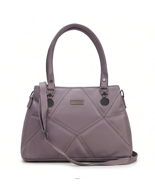 Classic Textured Purple Satchel Bag