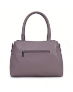 Classic Textured Purple Satchel Bag