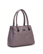 Classic Textured Purple Satchel Bag