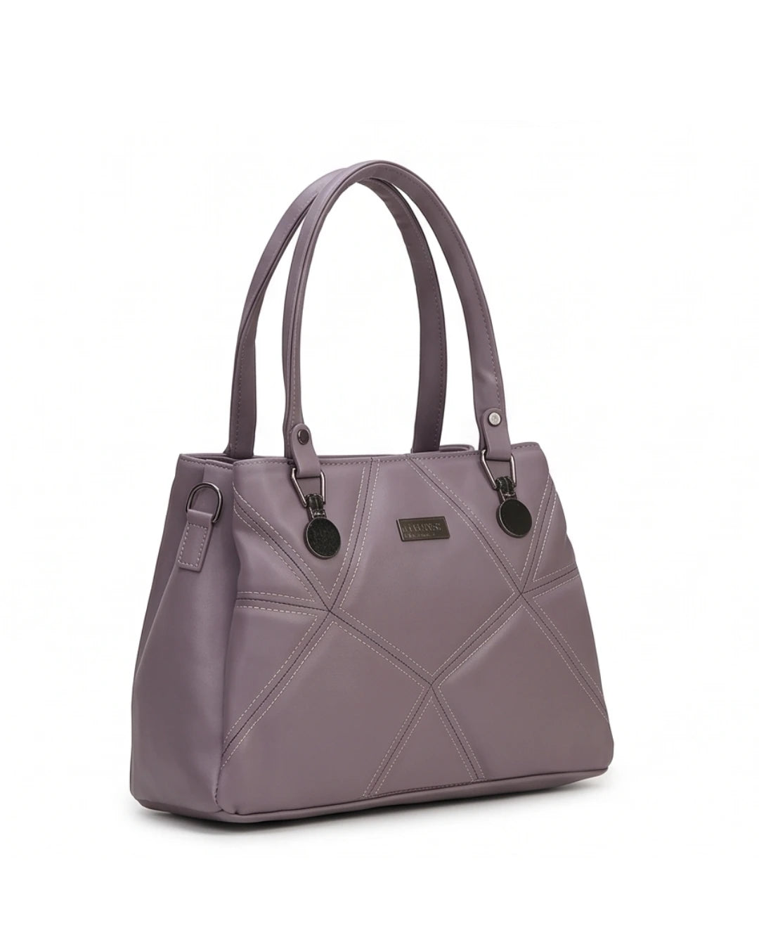 Classic Textured Purple Satchel Bag