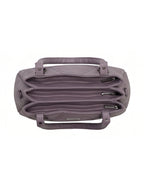 Classic Textured Purple Satchel Bag