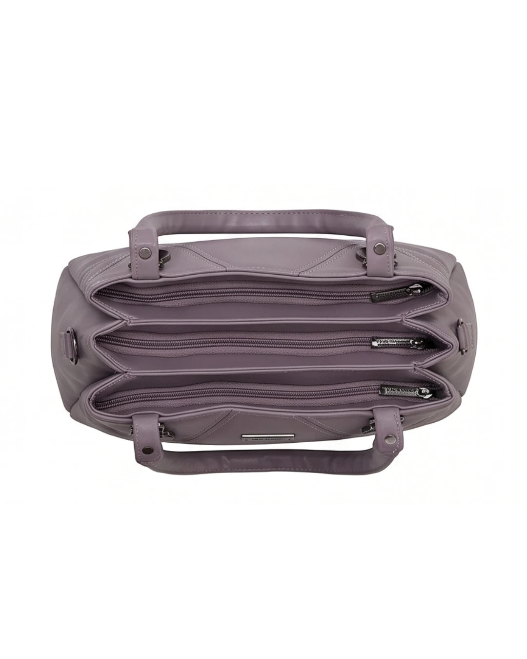 Classic Textured Purple Satchel Bag
