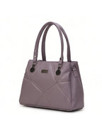 Classic Textured Purple Satchel Bag