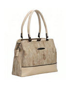 Sophisticated Jacquard Off White Satchel