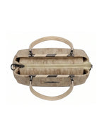 Sophisticated Jacquard Off White Satchel
