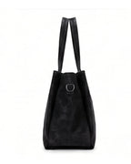 Classic Textured Utility Tote - Black