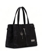 Classic Textured Utility Tote - Black