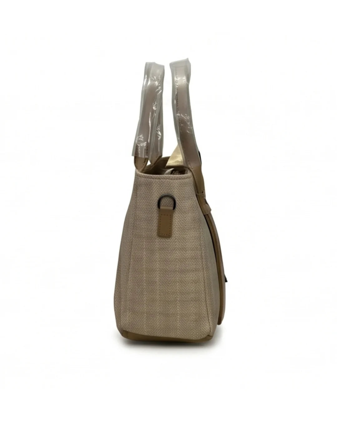 Aesthetic Herringbone Satchel Bag