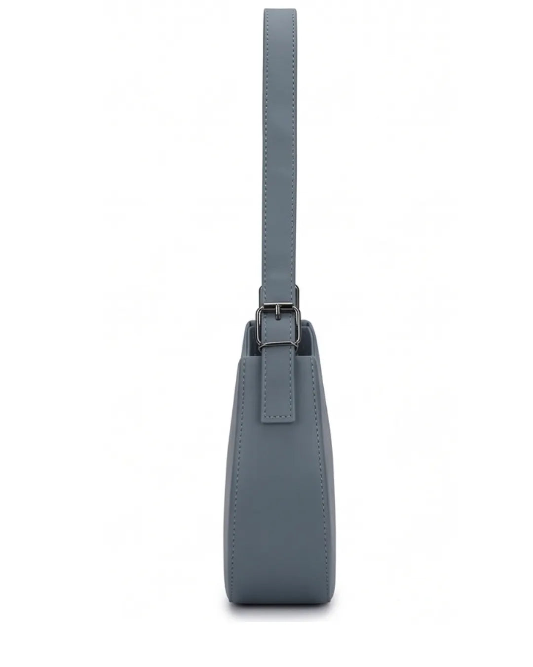 Sky blue shoulder bag on a white background 3