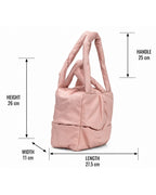 Puffy Quilted Trendy Bag - Pink