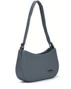 Sky blue shoulder bag on a white background 4