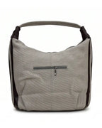 Stylish Woven Hobo Bag - Grey