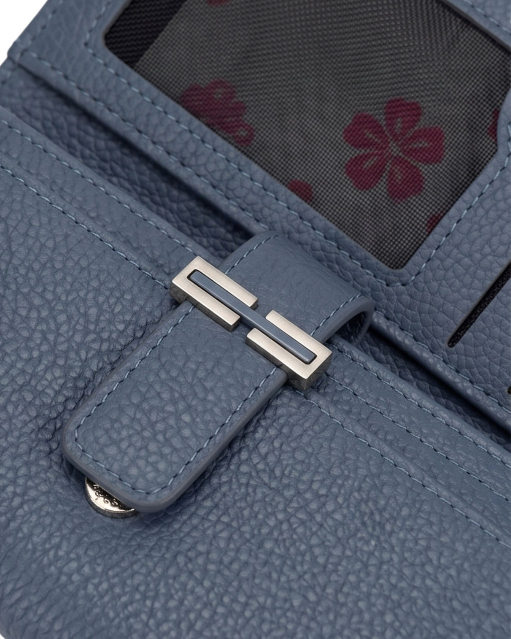 Lora Halle- New Bluish Grey Wristlet Wallet
