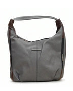 Stylish Woven Hobo Bag - Dark Grey