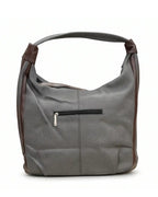 Stylish Woven Hobo Bag - Dark Grey
