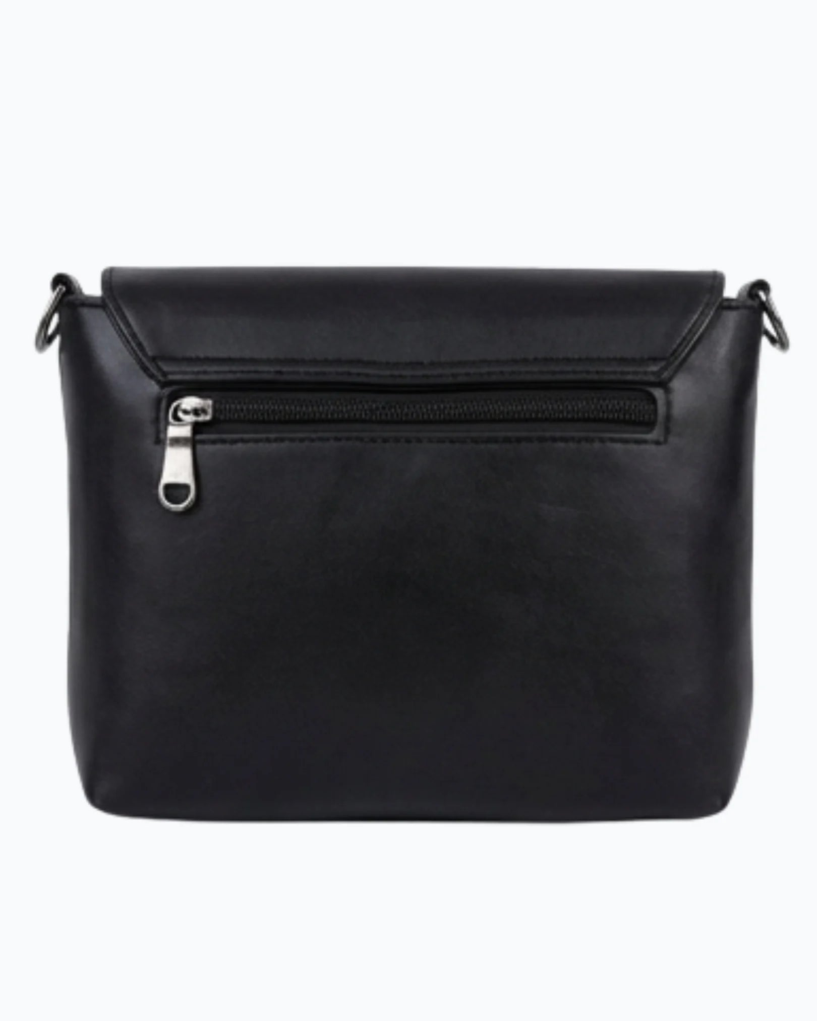 Side Bag For Girls - Black Classic Square Buckle - Lora Halle
