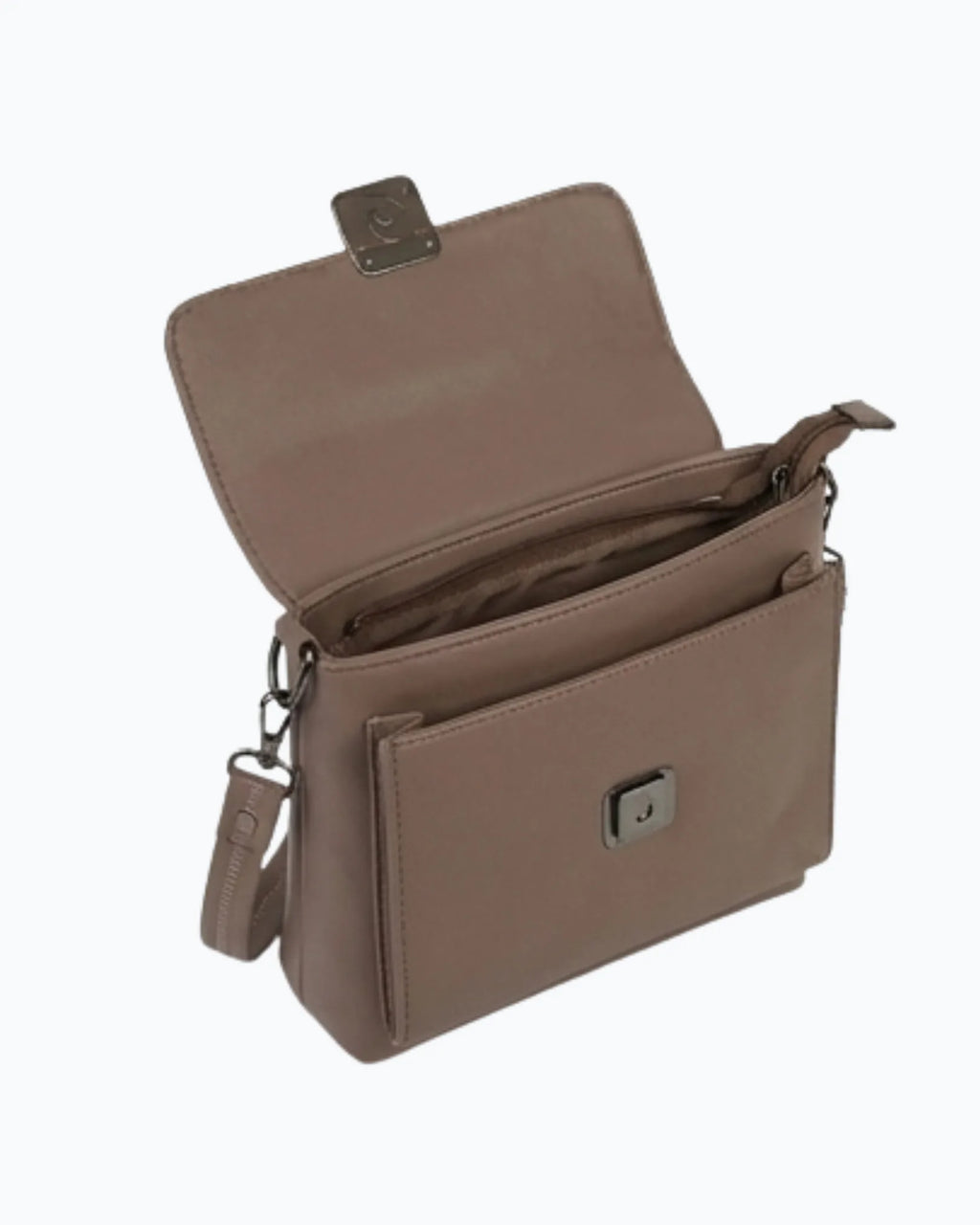 Lora Halle - Fine Leather Sling Bag - Classic Square Buckle