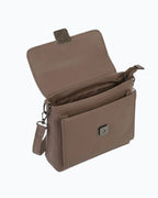 Lora Halle - Fine Leather Sling Bag - Classic Square Buckle