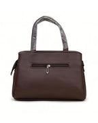 Minimalist Structured Brown Satchel Bag