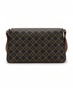 Patterned handbag on a white background