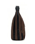 Stylish Woven Hobo Bag - Brown