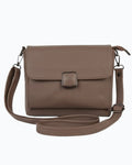 Lora Halle - Fine Leather Sling Bag - Classic Square Buckle