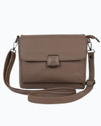 Lora Halle - Fine Leather Sling Bag - Classic Square Buckle