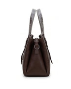 Minimalist Structured Brown Satchel Bag