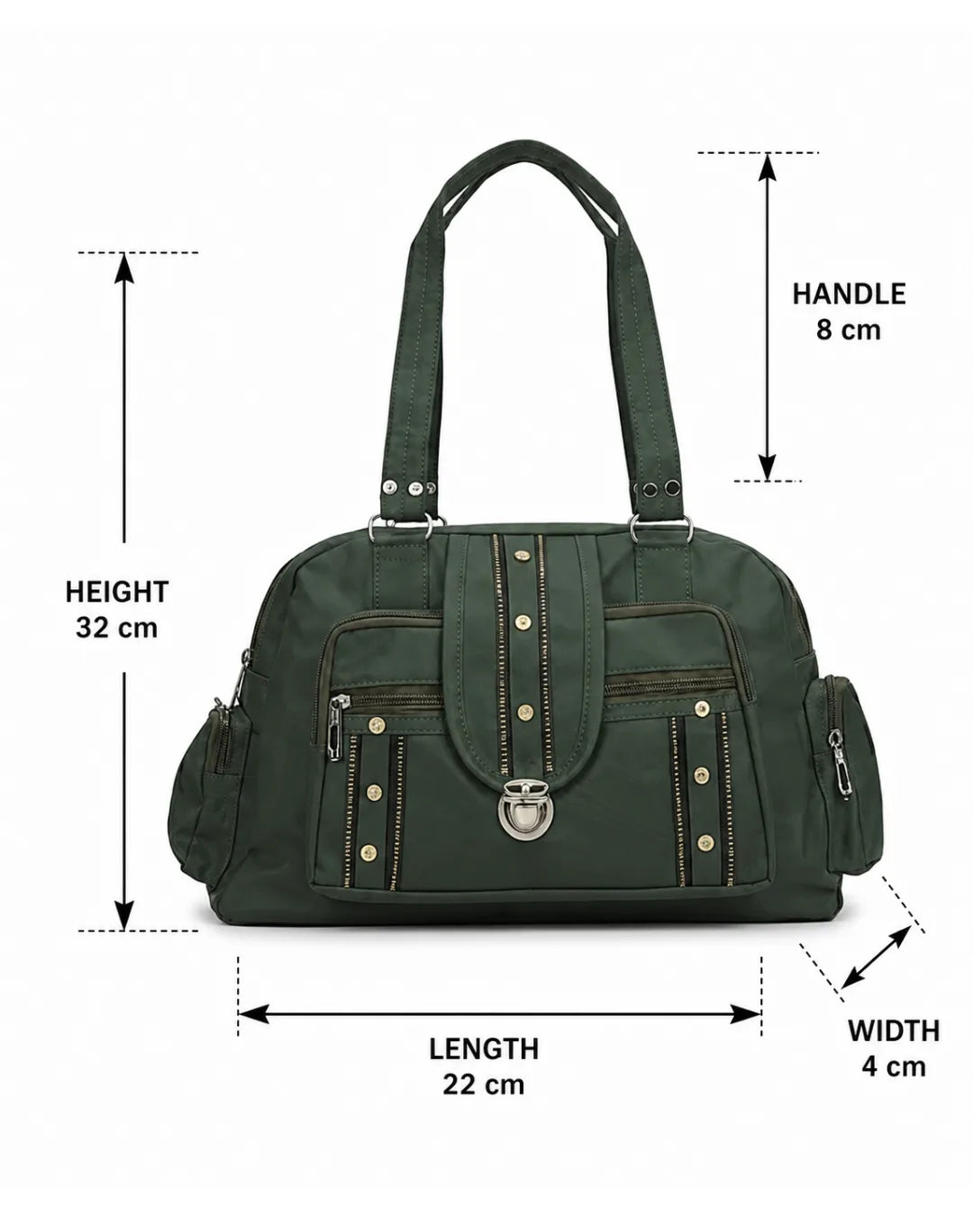 Everyday Utility Satchel Bag - Green