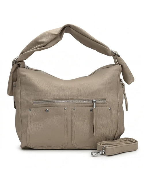Chic & Trendy Slouchy Hobo - Beige Brown
