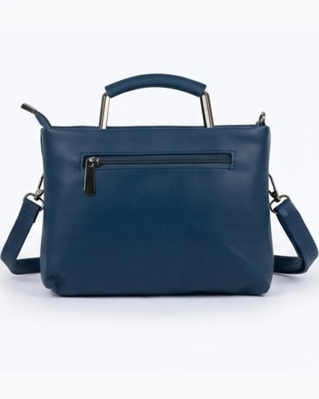 Lora Halle Deep Blue Metal Handle New Stylish Bag