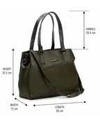 Luxe Aesthetic Green Satchel Bag