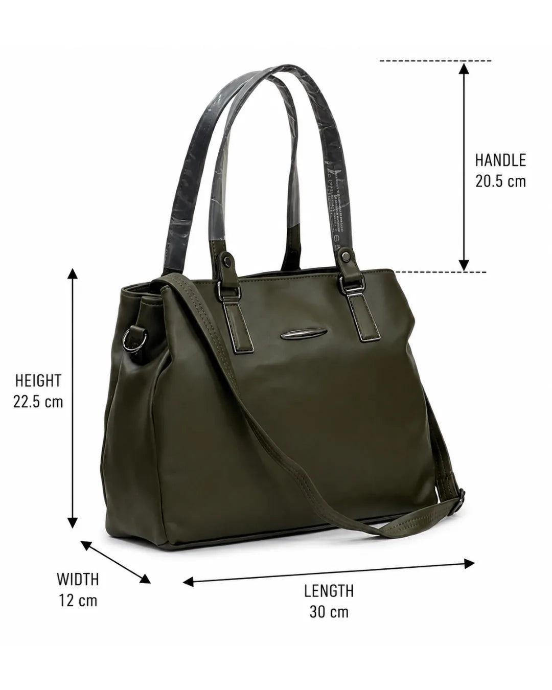 Luxe Aesthetic Green Satchel Bag