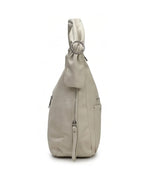 Chic & Trendy Slouchy Hobo - Beige White