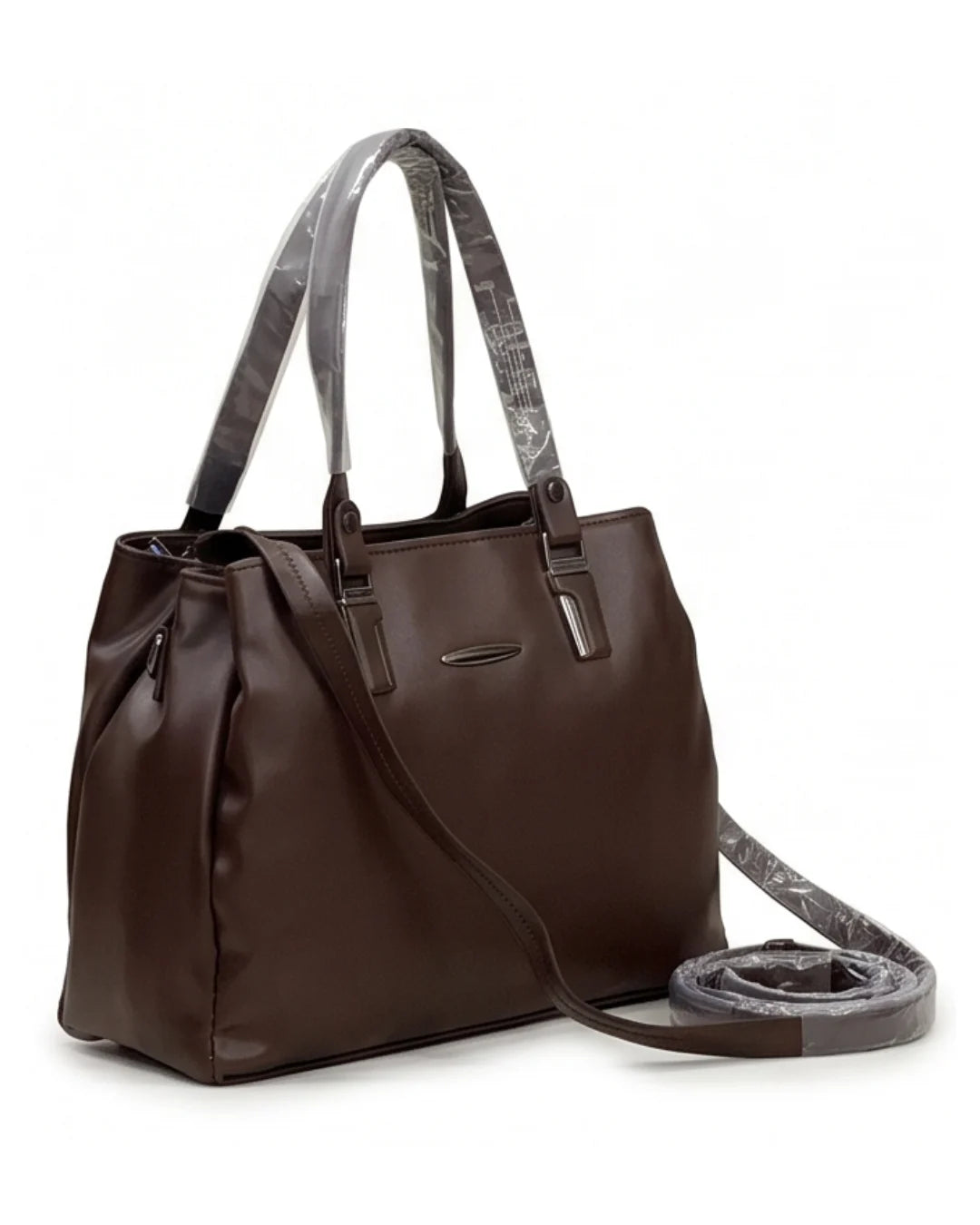 Luxe Aesthetic Brown Satchel Bag