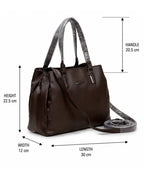 Luxe Aesthetic Brown Satchel Bag