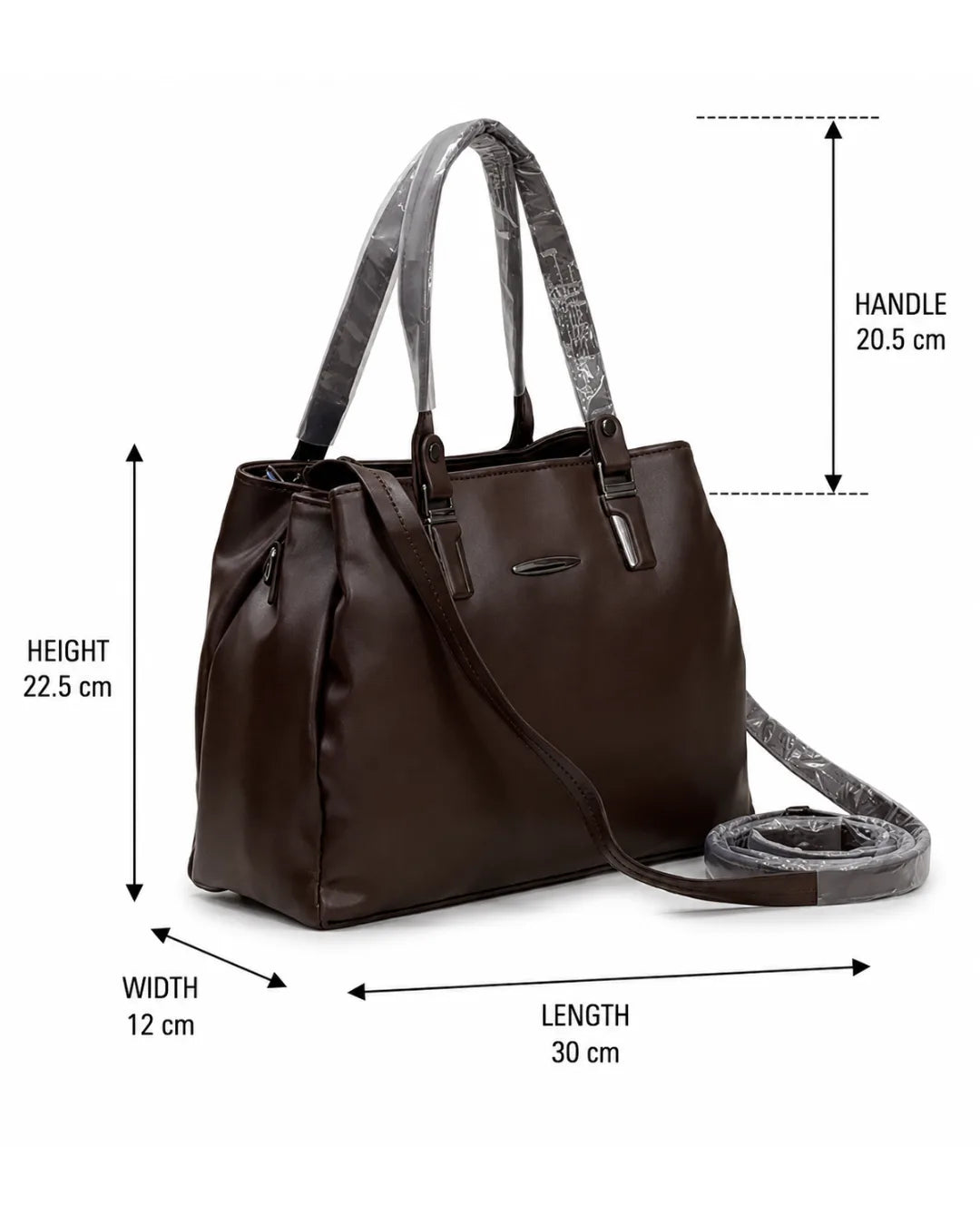 Luxe Aesthetic Brown Satchel Bag