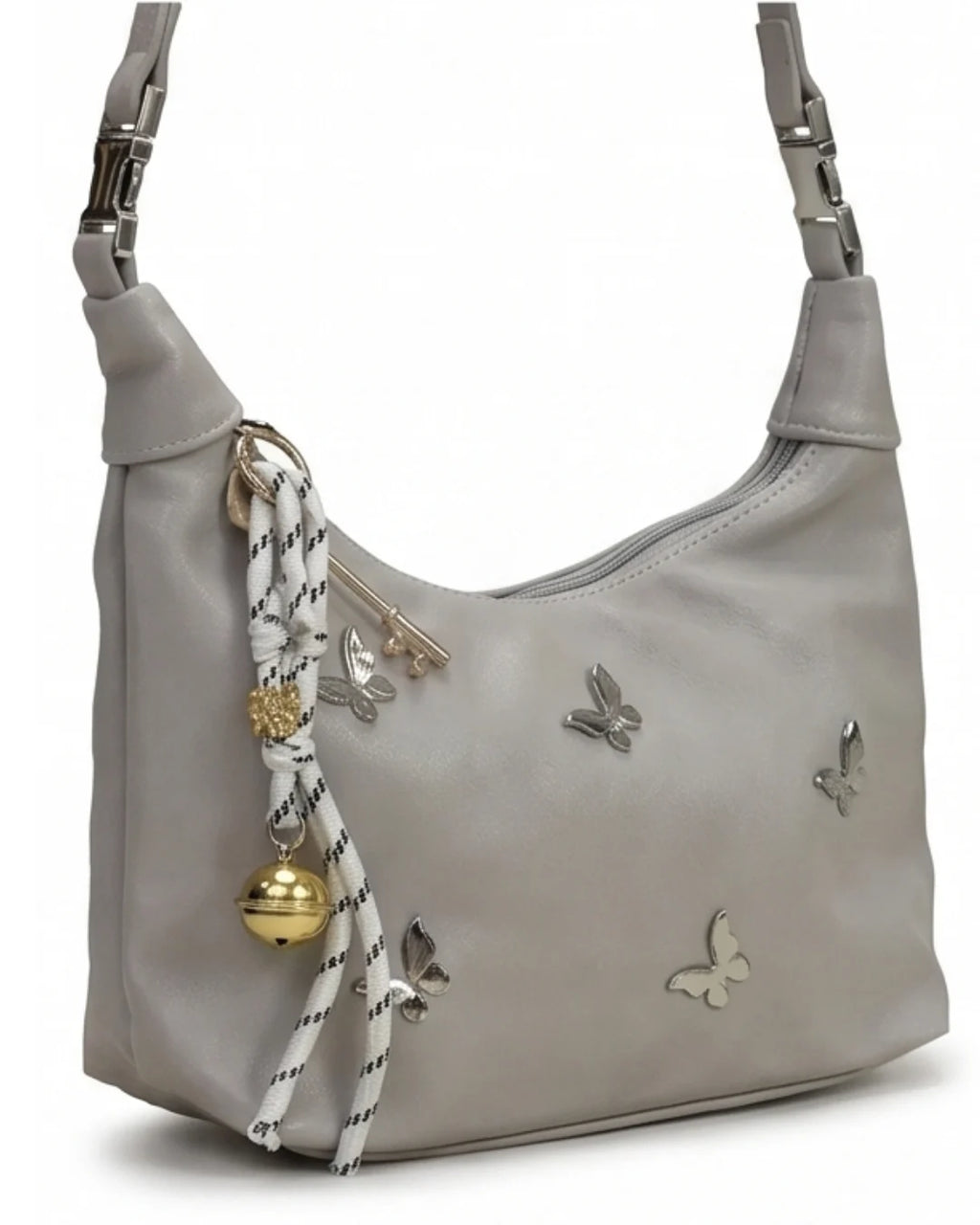 Trendy Butterfly Motif Hobo