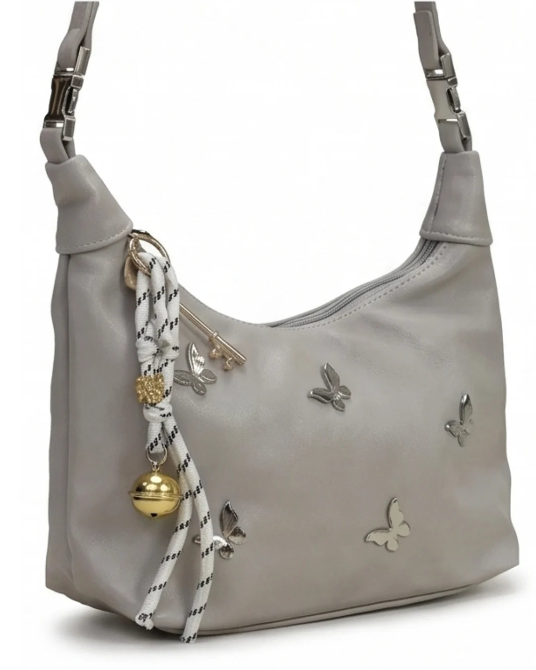 Trendy Butterfly Motif Hobo